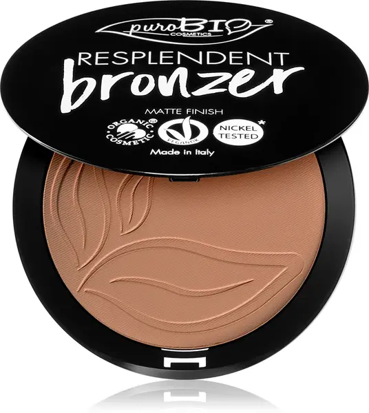puroBIO Cosmetics Resplendent matte bronzer color 05 Warm Brown 9 g