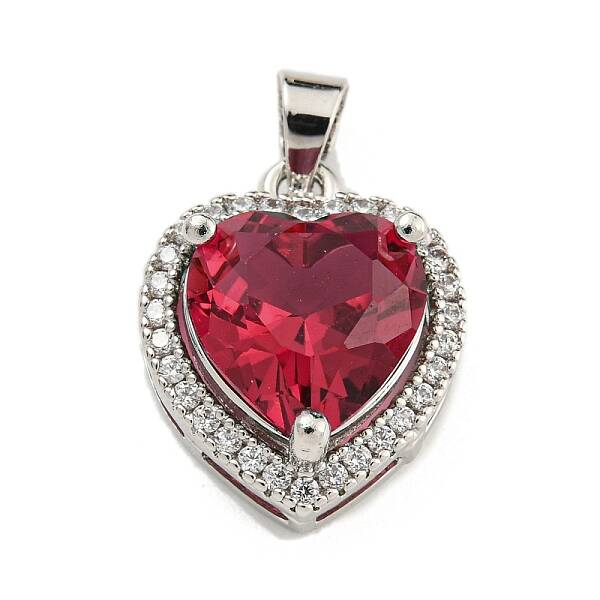 Rack Plating Brass Micro Pave Cubic Zirconia Pendants