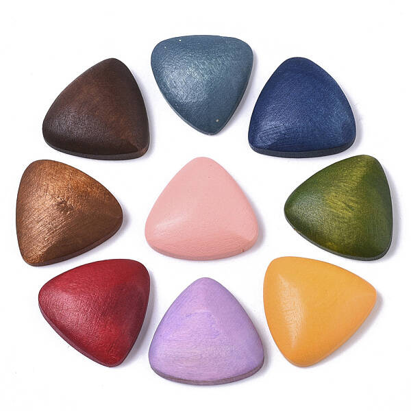 Painted Wood Cabochons