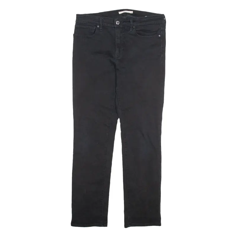 LEVI'S 712 Womens Jeans Black Slim Straight W30 L30