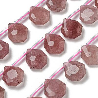 Natural Strawberry Quartz Beads Strands