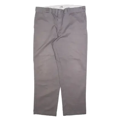 DICKIES 874 Workwear Mens Trousers Grey Regular Straight W38 L30