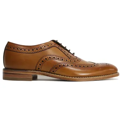 Loake Fearnley Leather Men's Lace Up Shoes - Tan - Size:US 12 Men
