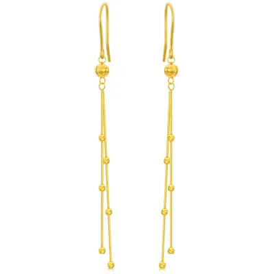 14K Gold Drop Earrings for Women