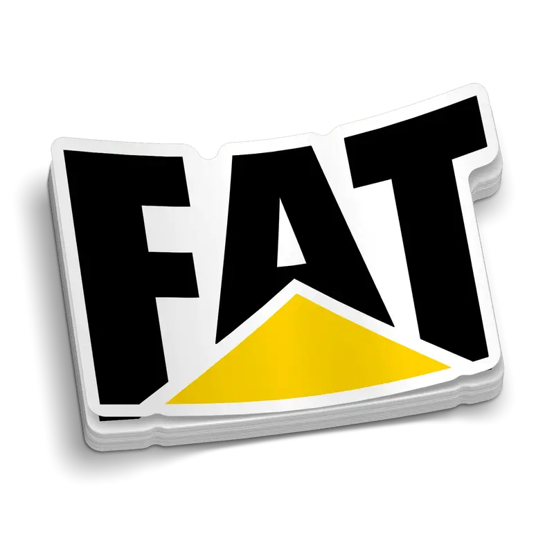 Fat - Hard Hat Decal