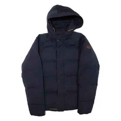 MCGREGOR Mens Puffer Jacket Blue Hooded L