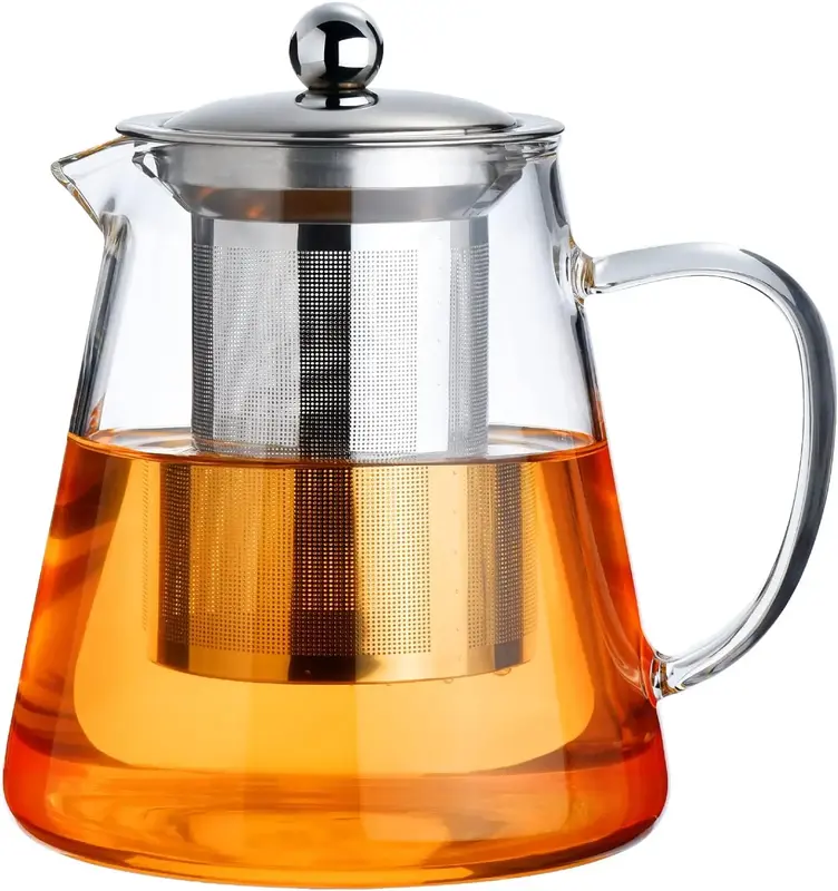 orosilicate Tea Kettle with Removable 18/8 Stainle