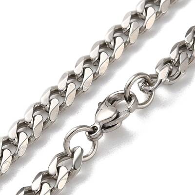304 Stainless Steel Cuban Link Chain Necklaces for Men