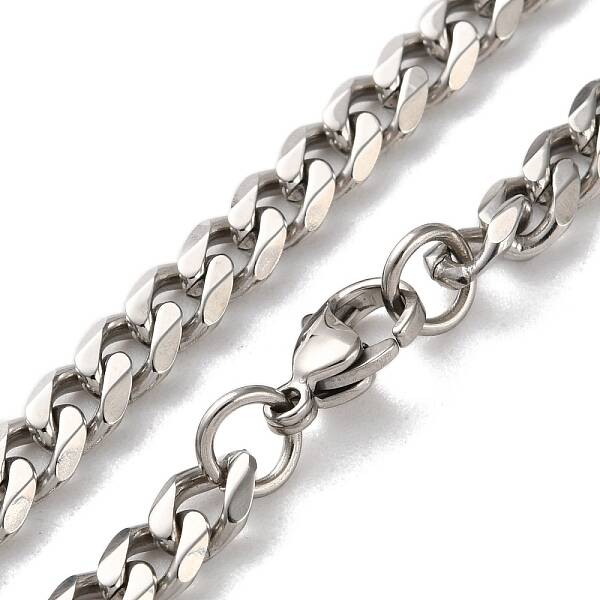 304 Stainless Steel Cuban Link Chain Necklaces for Men