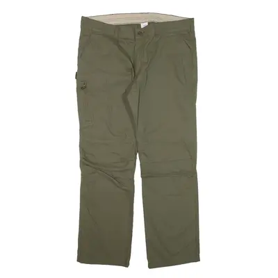 QUECHA Double-knee Trousers Green Regular Straight Mens W36 L28