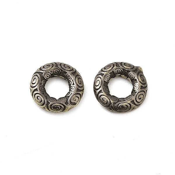 Tibetan Style Rack Plating Brass Bead