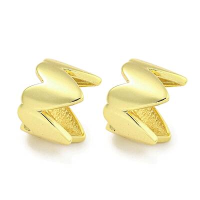 Brass Cuff Earrings
