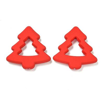 Christmas Theme Opaque Acrylic Beads