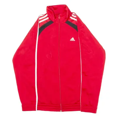 ADIDAS Boys Track Jacket Red XL
