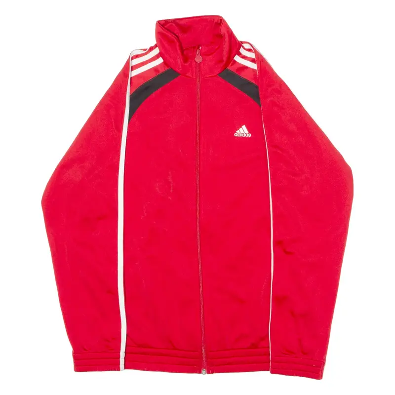 ADIDAS Boys Track Jacket Red XL
