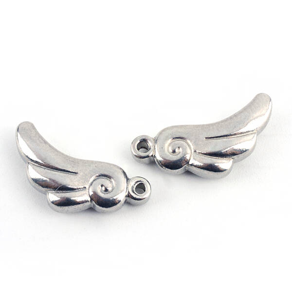 Tarnish Resistant 201 Stainless Steel Wing Charms
