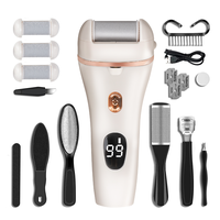 【NEW】Cordless Electric Feet Callus Remover，Foot File Pedicure Tools for Home & Nail Salon，17 in 1 accessories Kit for...