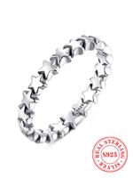 925 Sterling Silver Star Design Ring, Fashion Jewelry for Party, Daily Clothing Decor, Trendy All-match & Exquisite Jewelry f...