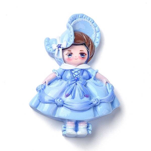 Cartoon Girls Opaque Resin Decoden Cabochons