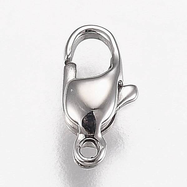 Tarnish Resistant Polished 316 Surgical Stainless Steel Lobster Claw Clasps