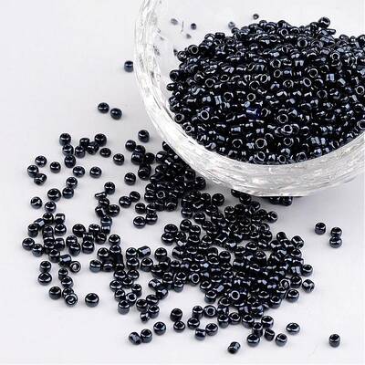 12/0 Iris Round Glass Seed Beads