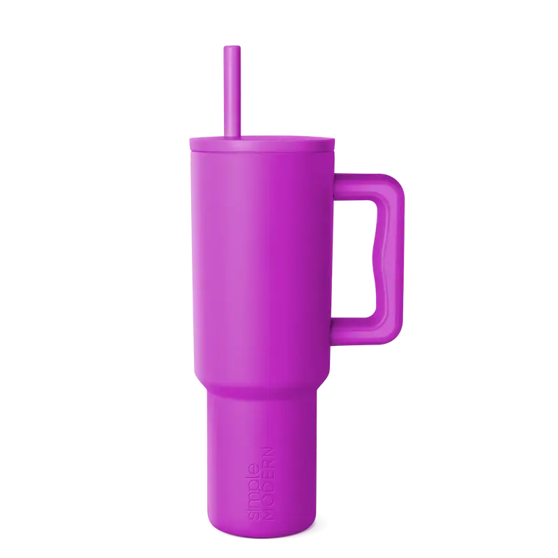 Simple Modern Signature Trek 40oz Tumbler with Straw - Leak Proof, Ceramic Coated interior, Dishwasher Safe Water Bottle
