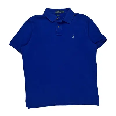 Ralph Lauren Polo Shirt - Large Blue Cotton