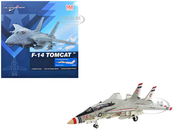Grumman F-14A Tomcat Fighter Aircraft Bicentennial Scheme, VF-124 (1976) United States Navy Air Power Series 1/72 Diecast...