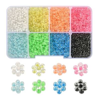 3600Pcs 8 Color Luminous Transparent Glass Seed Beads