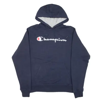 CHAMPION Mens Blue Hoodie S