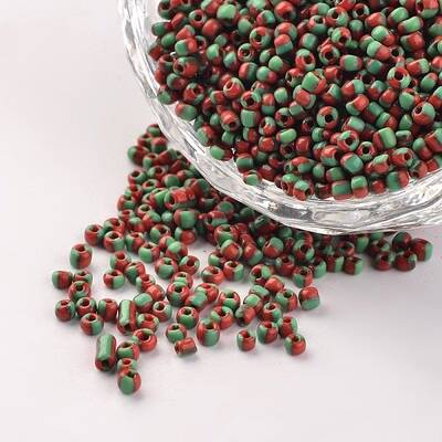 12/0 Opaque Colours Seep Glass Beads