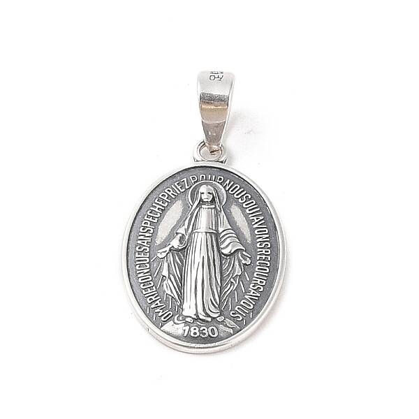 999 Fine Silver Religious Medal Pendants
