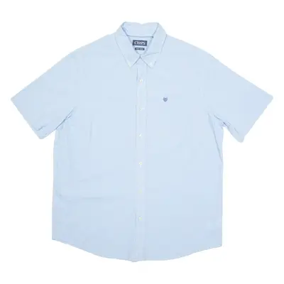 CHAPS Mens Plain Shirt Blue XL