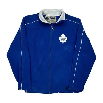 Toronto Maple Leafs Nhl Nhl Fleece Jacket - Medium Blue Polyester