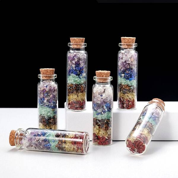 Transparent Glass Wishing Bottle Decoration