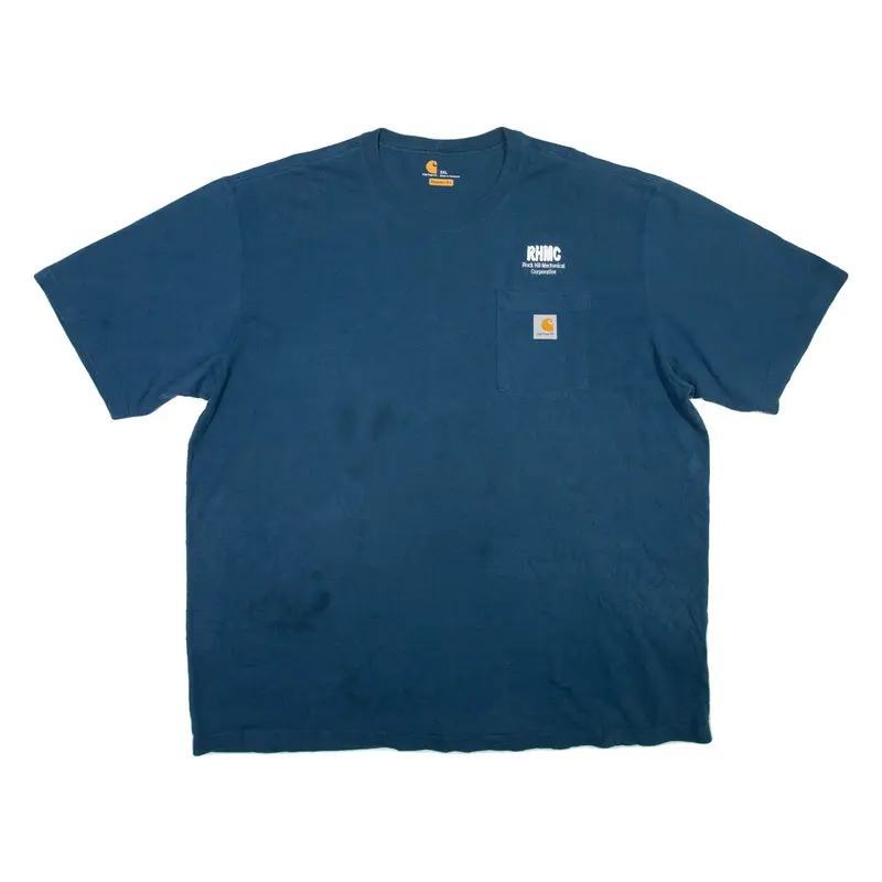 CARHARTT Mens T-Shirt Blue 2XL
