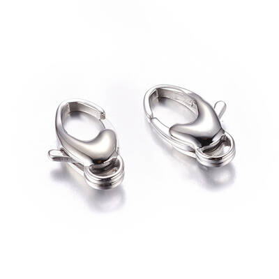 Tarnish Resistant 316 Surgical Stainless Steel Lobster Claw Clasps