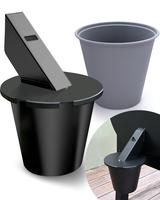 Grease Bucket with Lid & Silicone Liner, Upgraded Grill Accessories, Replacement Drip Bucket for Traeger Smokers & Grill