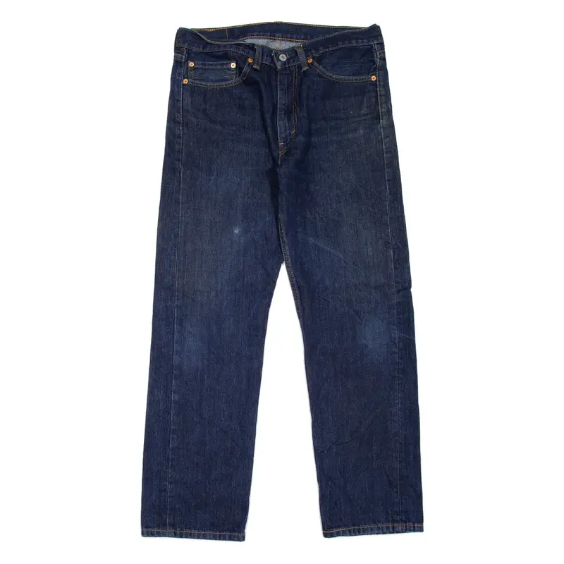 LEVI'S 505 Jeans Mens Blue Regular Straight W35 L32