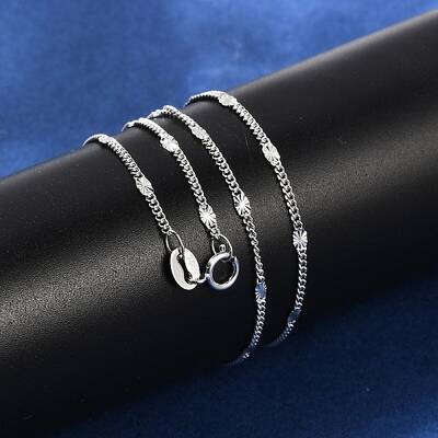 925 Sterling Silver Oval Twisted Chain Necklaces