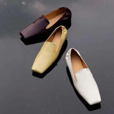 CHIKO Janaye Square Toe Block Heels Loafers Shoes
