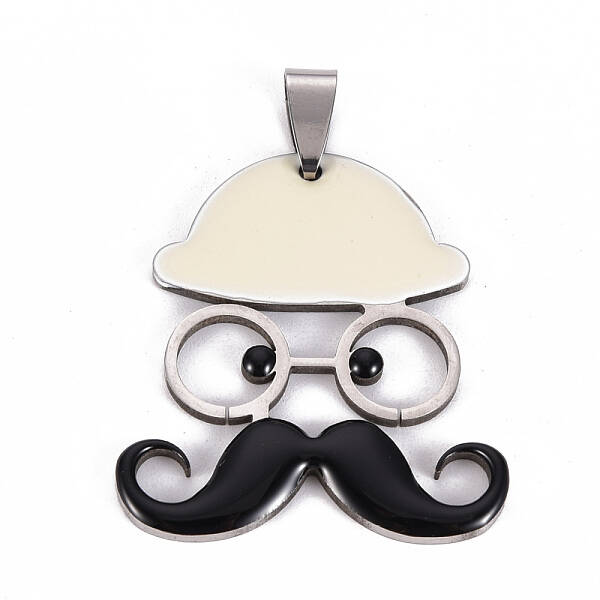 201 Stainless Steel Enamel Pendants