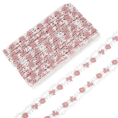 Flower Embroidery Polyester Lace Trim