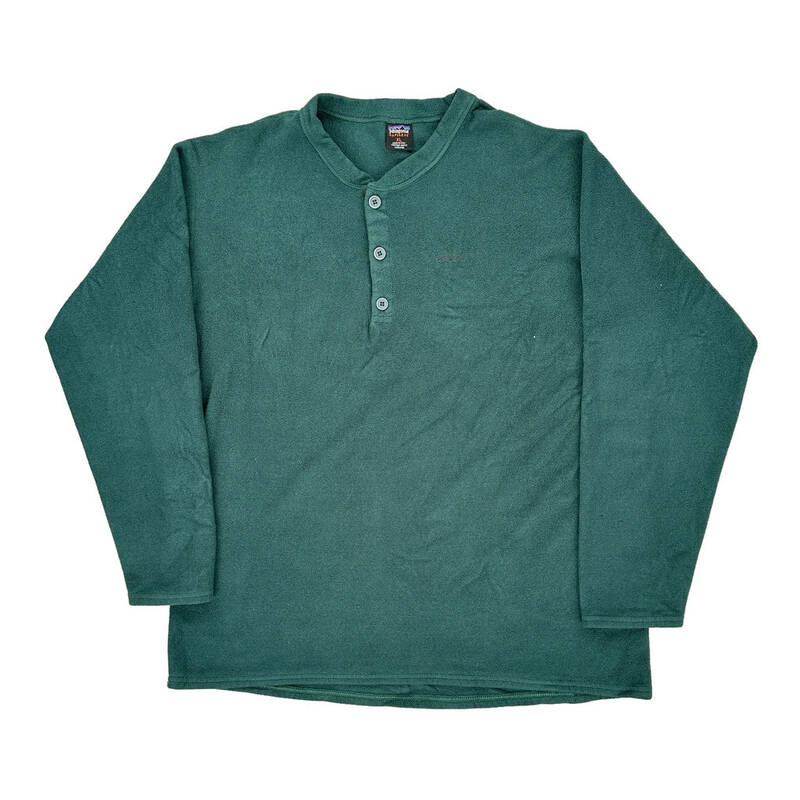 Capilene Patagonia Fleece - XL Green Polyester | Size: x-large