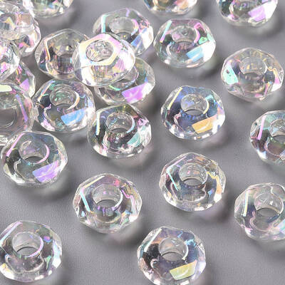 Transparent Acrylic European Beads