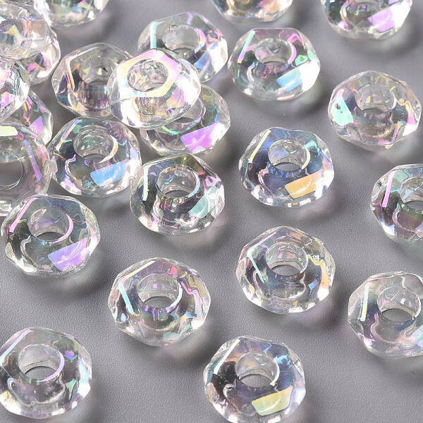 Transparent Acrylic European Beads