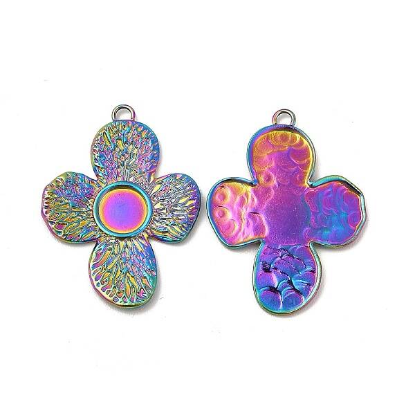 Ion Plating(IP) 304 Stainless Steel Pendant Cabochon Settings