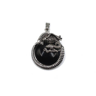 Natural Black Stone Pendants