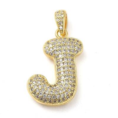 Brass Micro Pave Cubic Zirconia Pendants