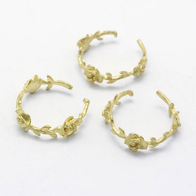 Brass Cuff Finger Ring Settings